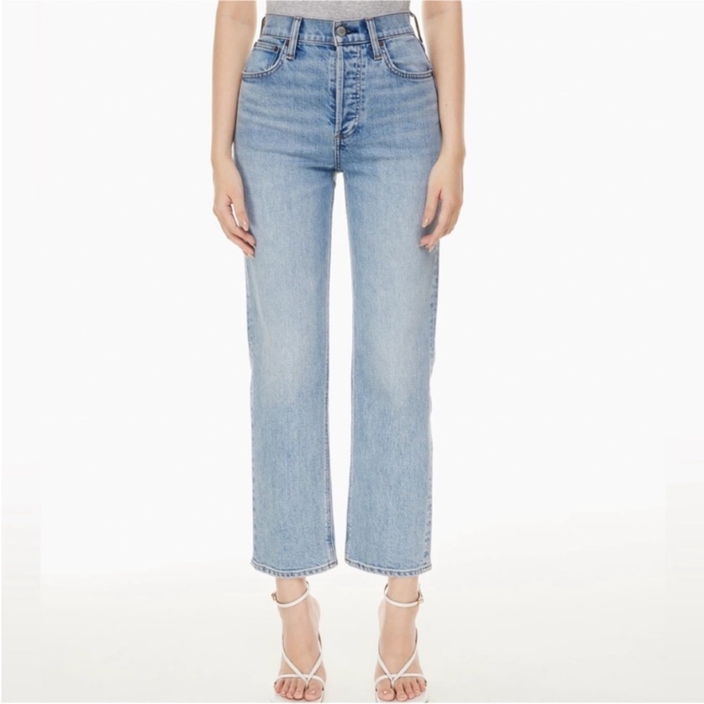 Aritzia Denim Forum The Arlo High Rise
Straight Jeans Blue Sz 24